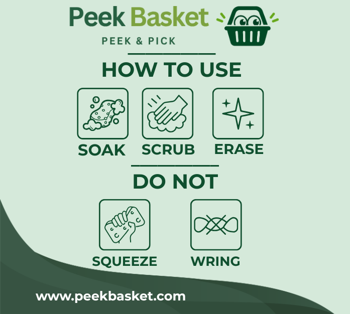 Peek Basket Magic Scrubber – Pack of 4