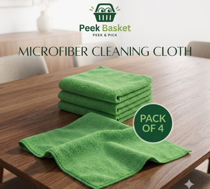 Peek Basket Microfiber Cleaning Cloth 40 × 40 cm - Pack of 4