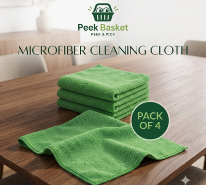 Peek Basket Microfiber Cleaning Cloth 40 × 40 cm - Pack of 4
