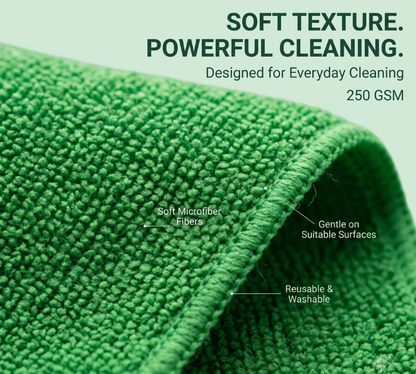 Peek Basket Microfiber Cleaning Cloth 40 × 40 cm - Pack of 4